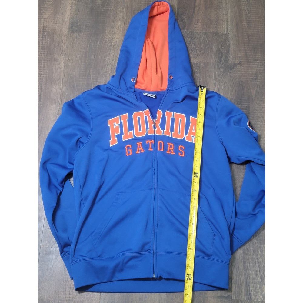 Florida Gators Full Zip Hoodie Jacket Stadium Athletics Mens Size M Blue Orange‎
